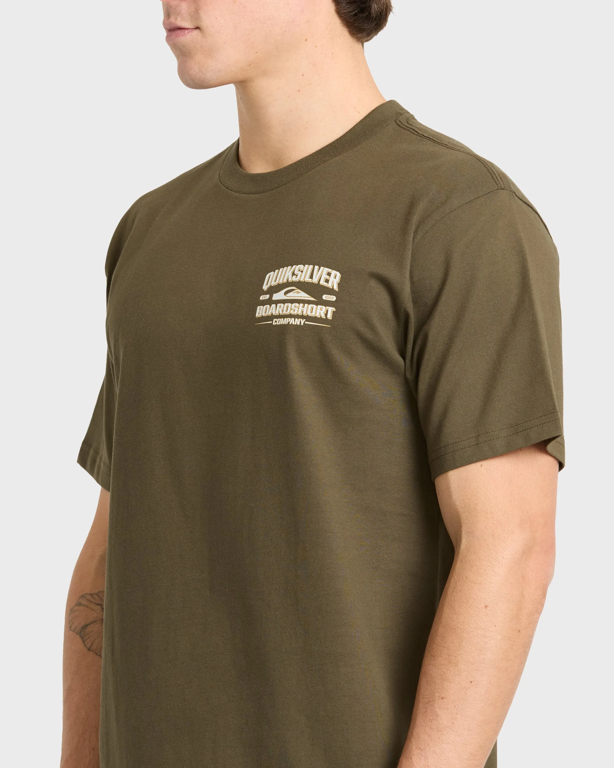 Stack Up Short Sleeve Cotton T-Shirt - Grape Leaf sold by Quiksilver product image thumbnail 5