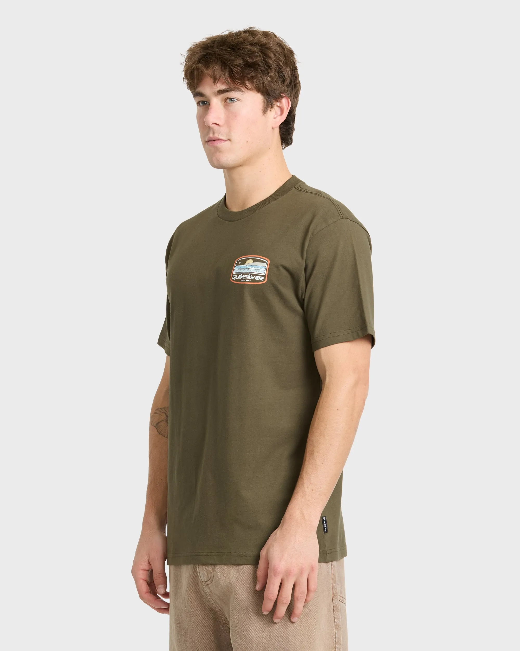 Rightful Paradise Short Sleeve Cotton T-Shirt - Grape Leaf sold by Quiksilver product image thumbnail 4