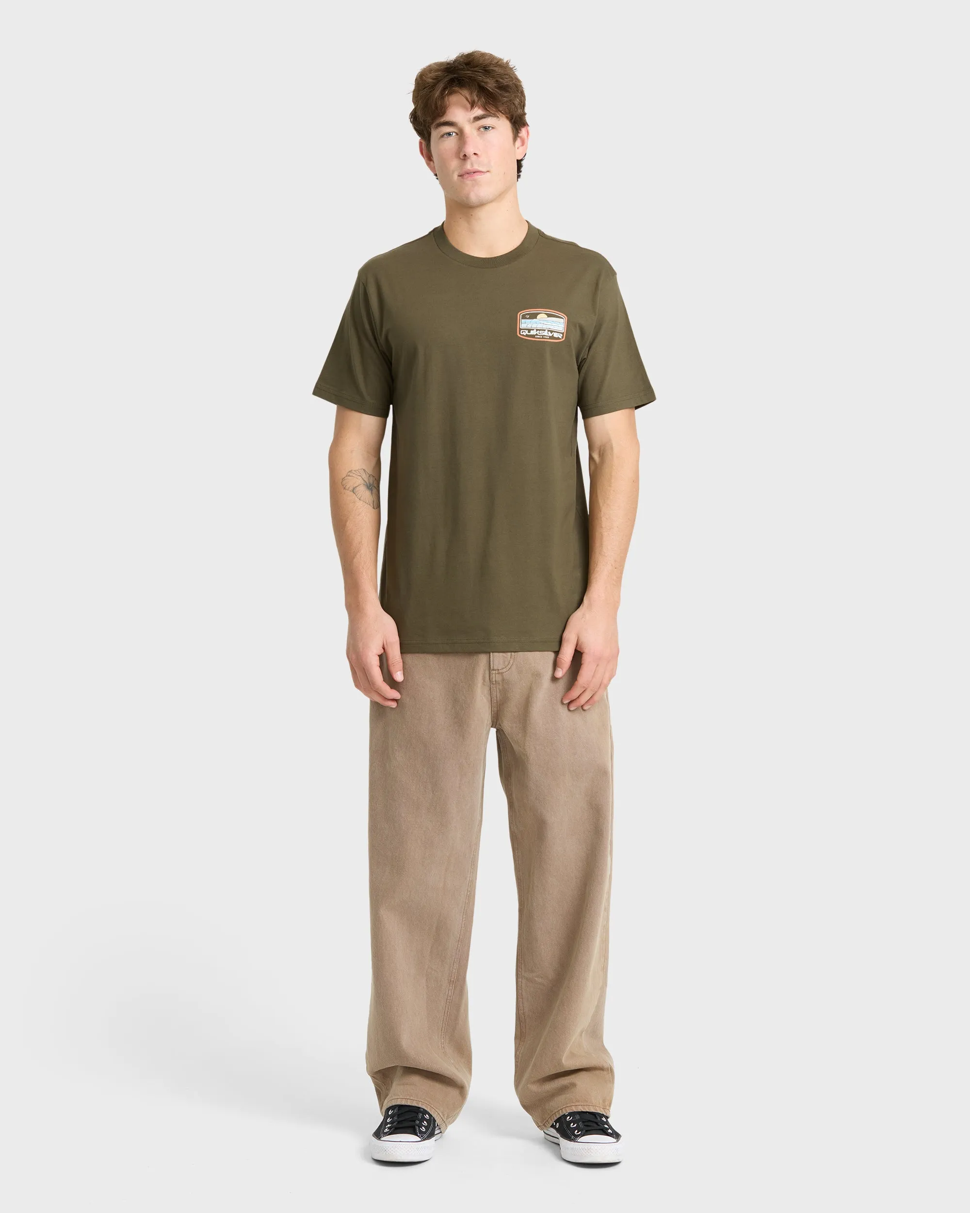 Rightful Paradise Short Sleeve Cotton T-Shirt - Grape Leaf sold by Quiksilver product image thumbnail 3