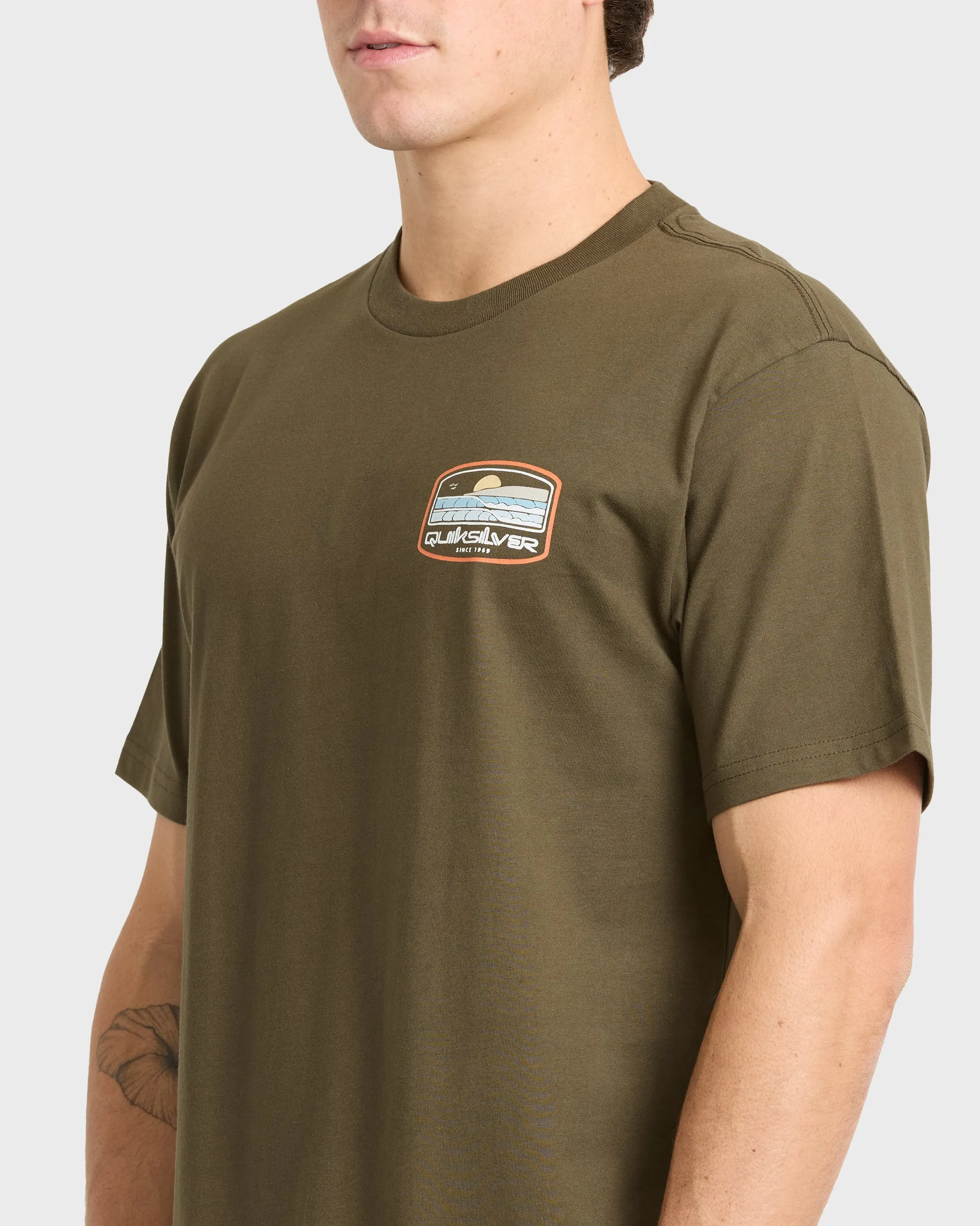 Rightful Paradise Short Sleeve Cotton T-Shirt - Grape Leaf sold by Quiksilver product image thumbnail 5