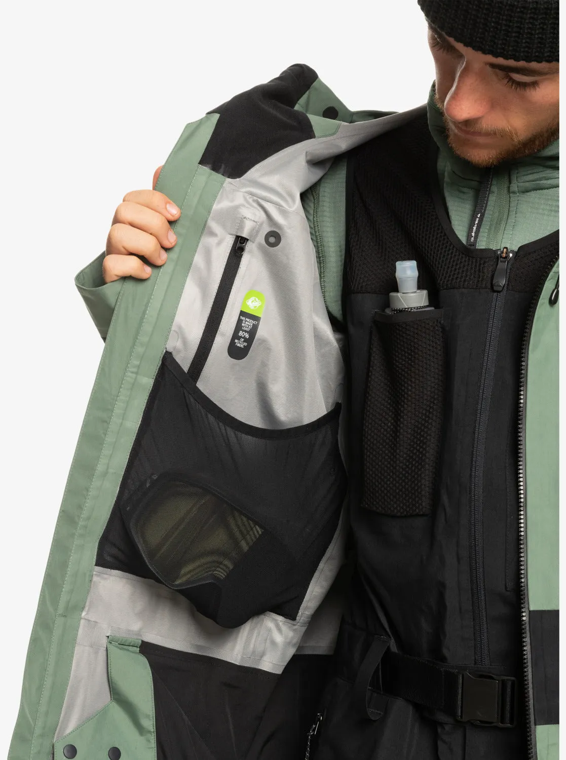 Highline Pro Sammy Carlson 3L Gore-Tex® Technical Snow Jacket - Laurel Wreath sold by Quiksilver product image thumbnail 4