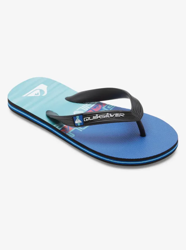 Boys 8-16 Molokai Art II Sandals - Black/Blue/Blue sold by Quiksilver