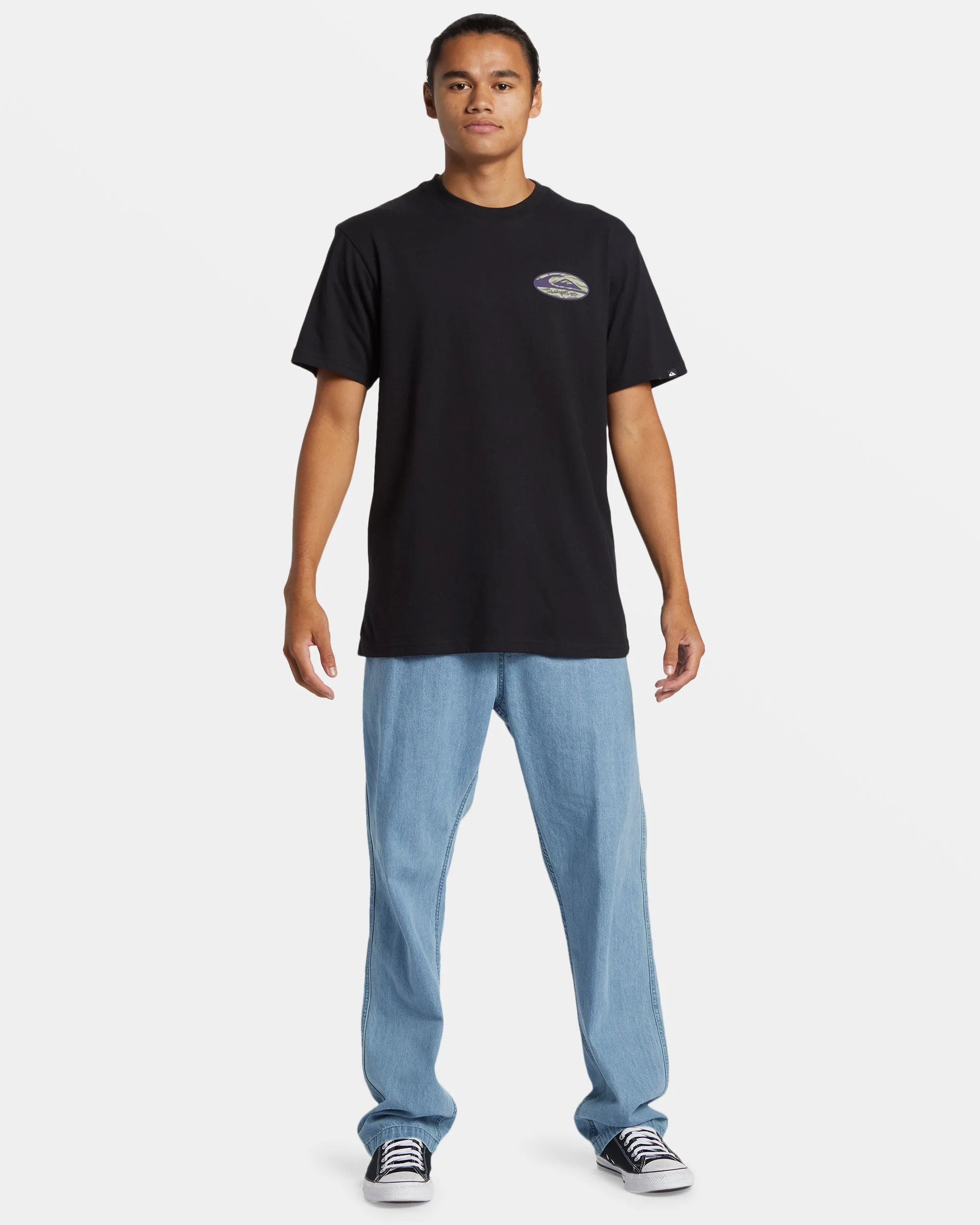 Retro Link T-Shirt - Black sold by Quiksilver product image thumbnail 3