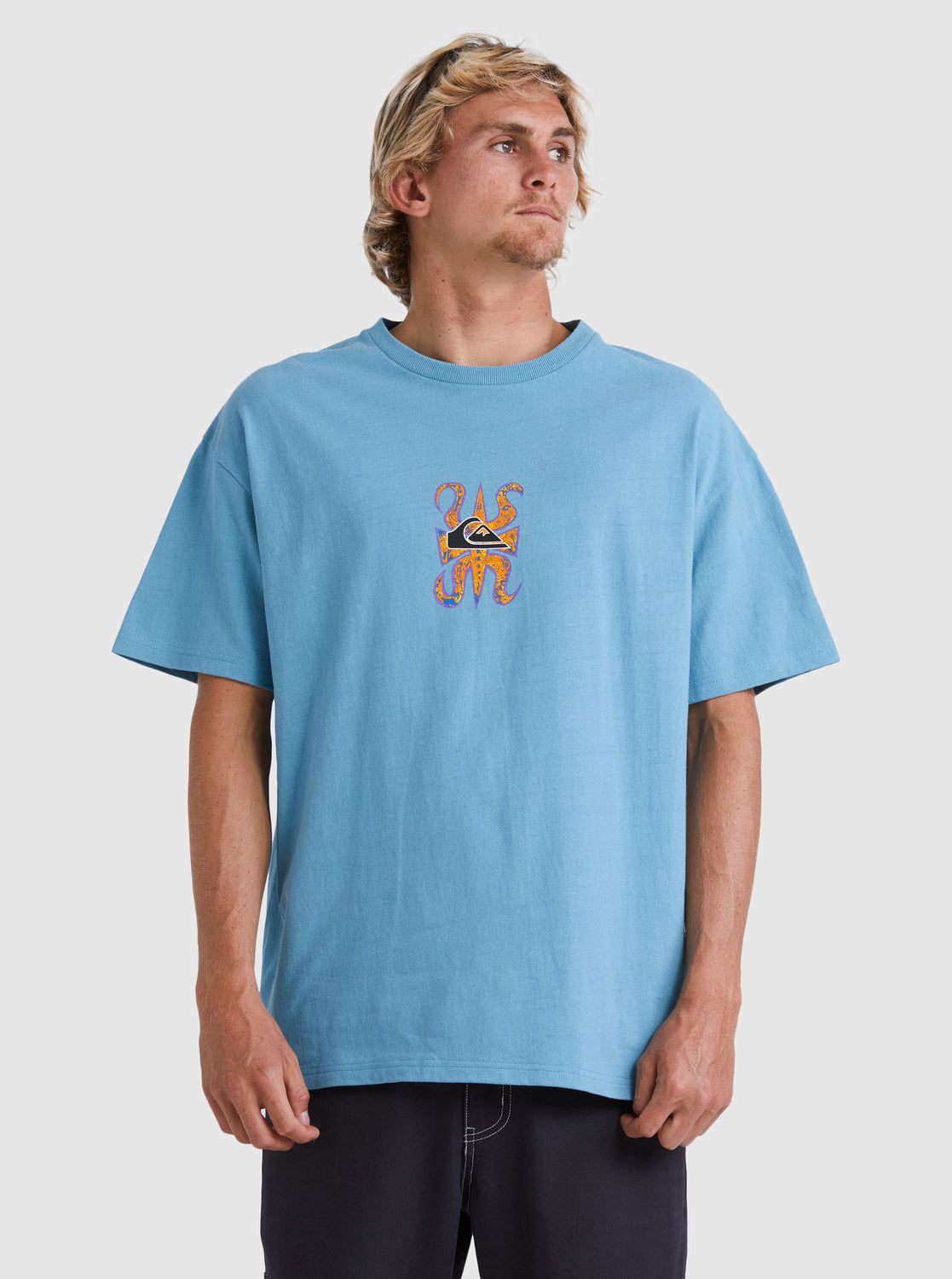 Trident T-Shirt - Adriatic Blue sold by Quiksilver product image thumbnail 3