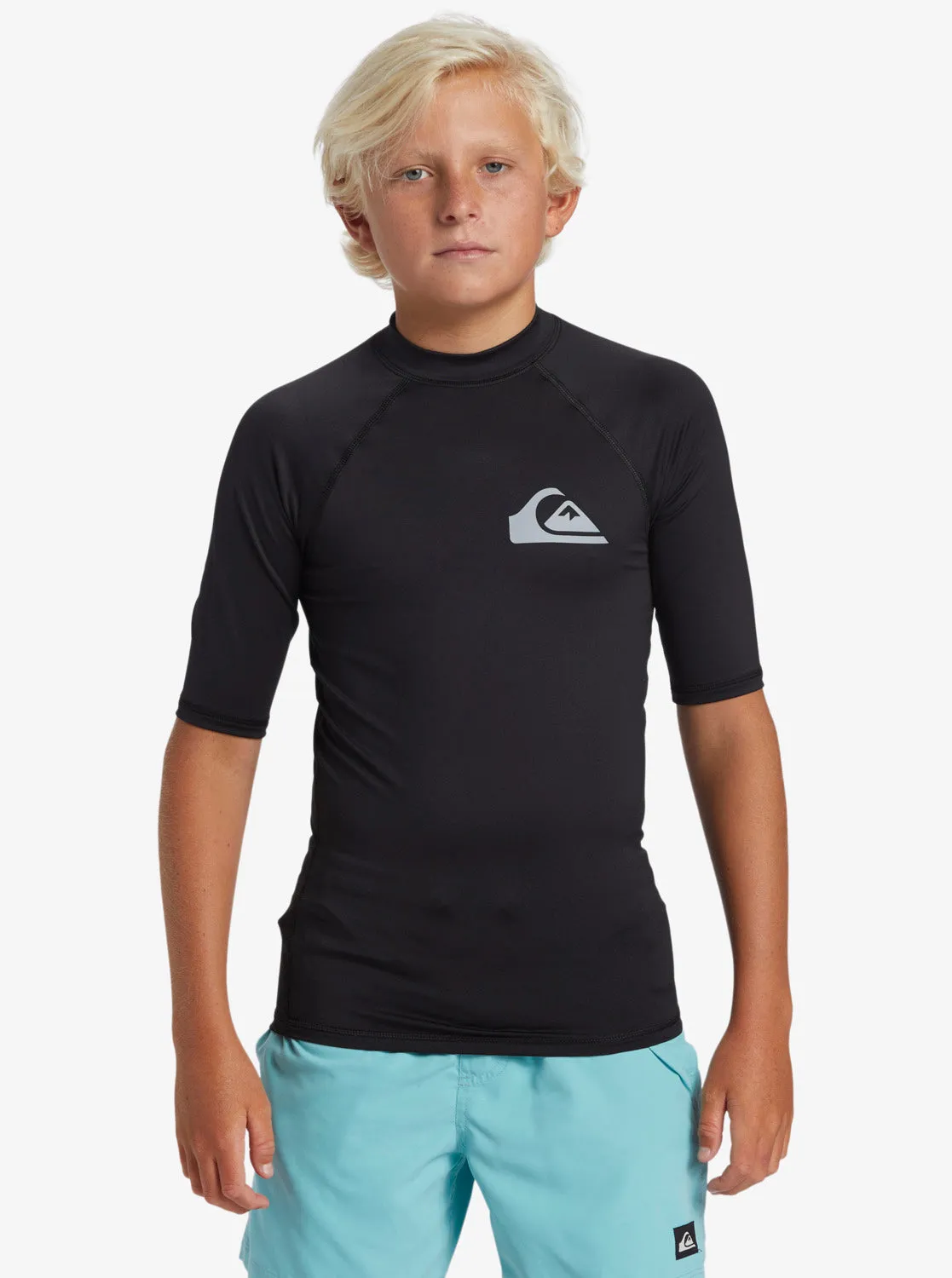 Boys 8-16 Everyday UPF 50 Short Sleeve Rashguard - Black sold by Quiksilver product image thumbnail 3