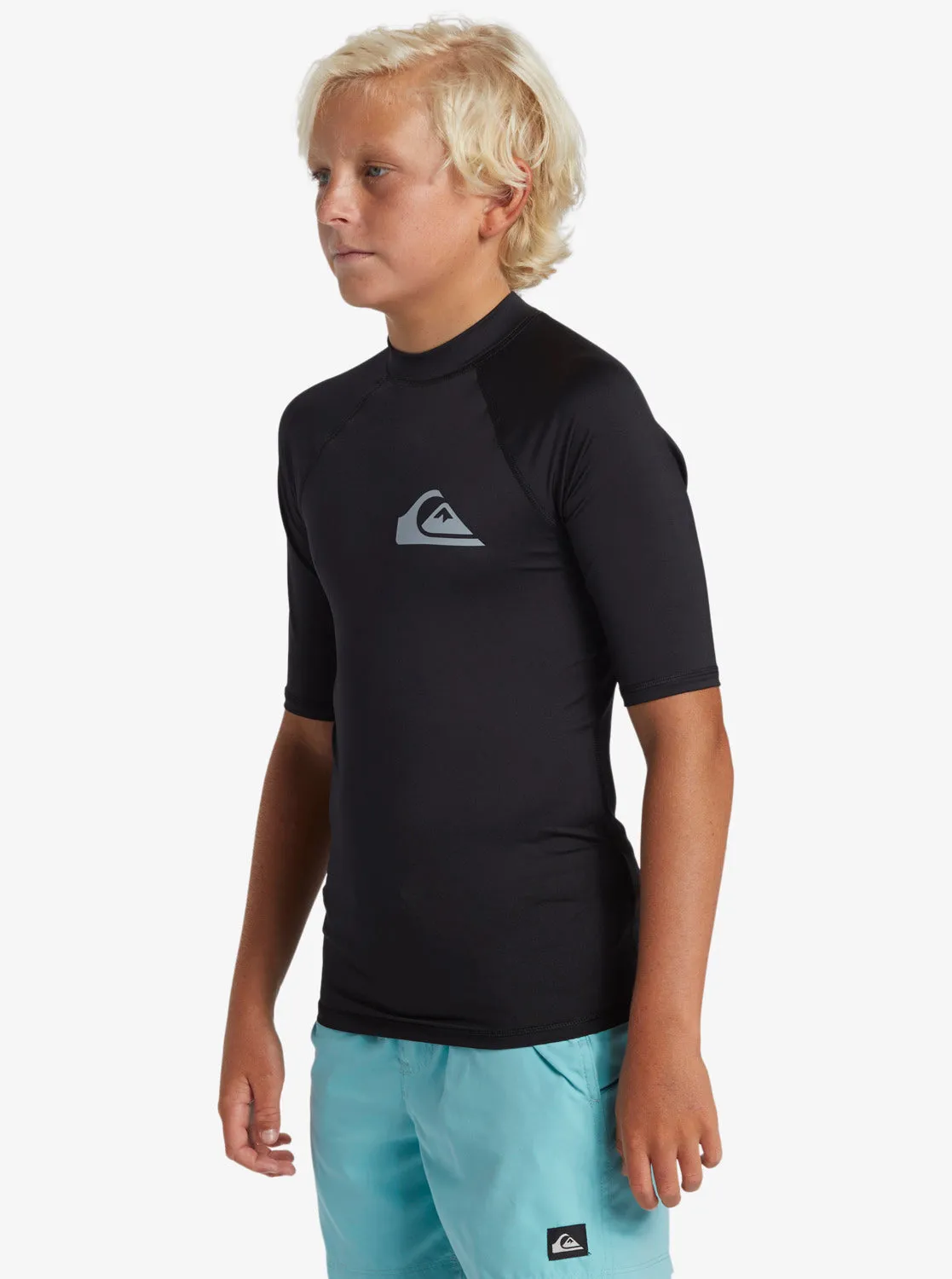 Boys 8-16 Everyday UPF 50 Short Sleeve Rashguard - Black sold by Quiksilver product image thumbnail 4