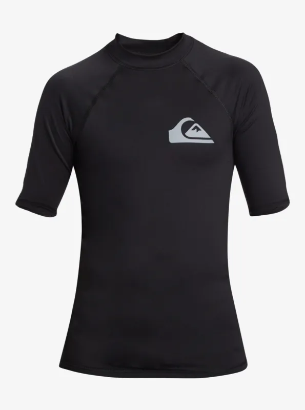 Boys 8-16 Everyday UPF 50 Short Sleeve Rashguard - Black sold by Quiksilver
