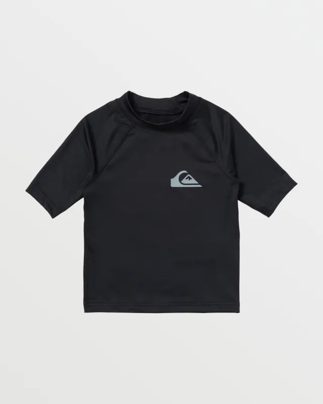 Boys 2-7 Everyday UPF 50 Short Sleeve Rashguard - Black sold by Quiksilver