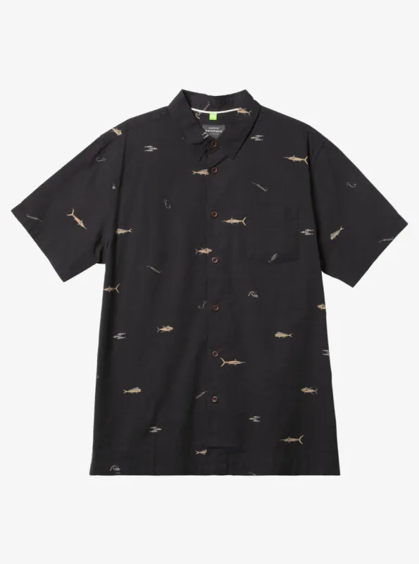Waterman Big Pond Woven Shirt - Big Pond Tarmac sold by Quiksilver