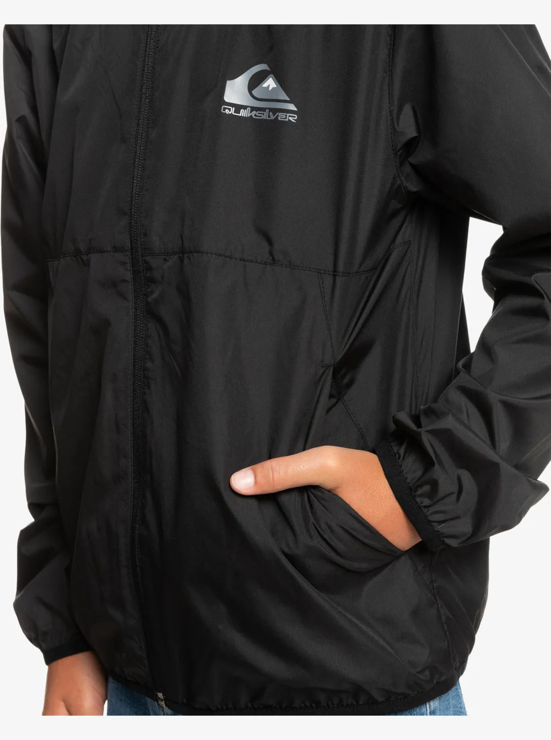 Boys 8-16 Everyday Water Repellent Windbreaker - Black sold by Quiksilver product image thumbnail 5