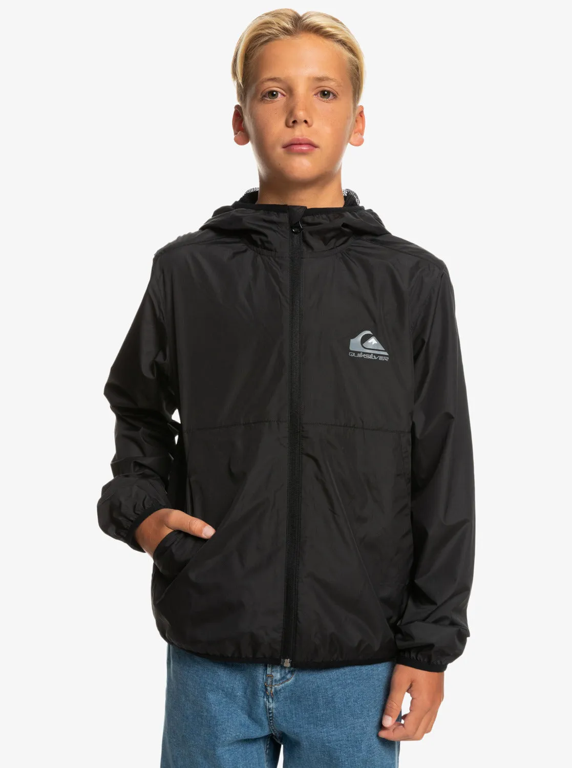 Boys 8-16 Everyday Water Repellent Windbreaker - Black sold by Quiksilver product image thumbnail 3