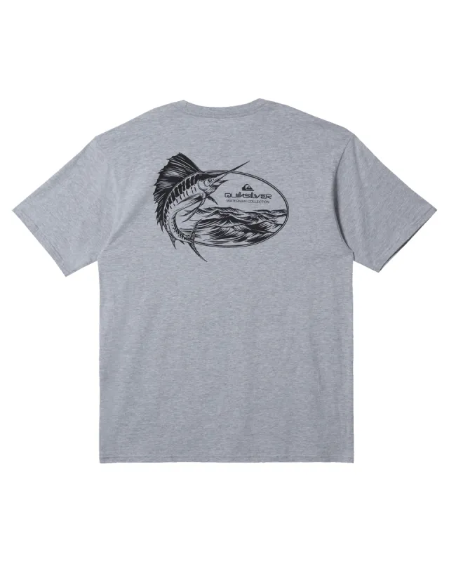 Waterman Gamer T-Shirt - Athletic Heather sold by Quiksilver