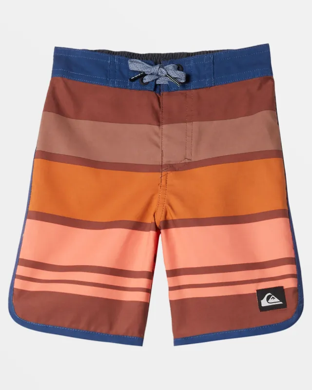 Boys 2-7 Everyday Stripe 13" Boardshorts - Rawhide made by Quiksilver
