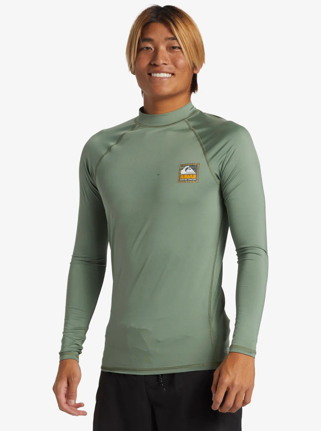 Hawaii Badge UPF 50 Long Sleeve Rashguard - Sea Spray sold by Quiksilver product image thumbnail 4