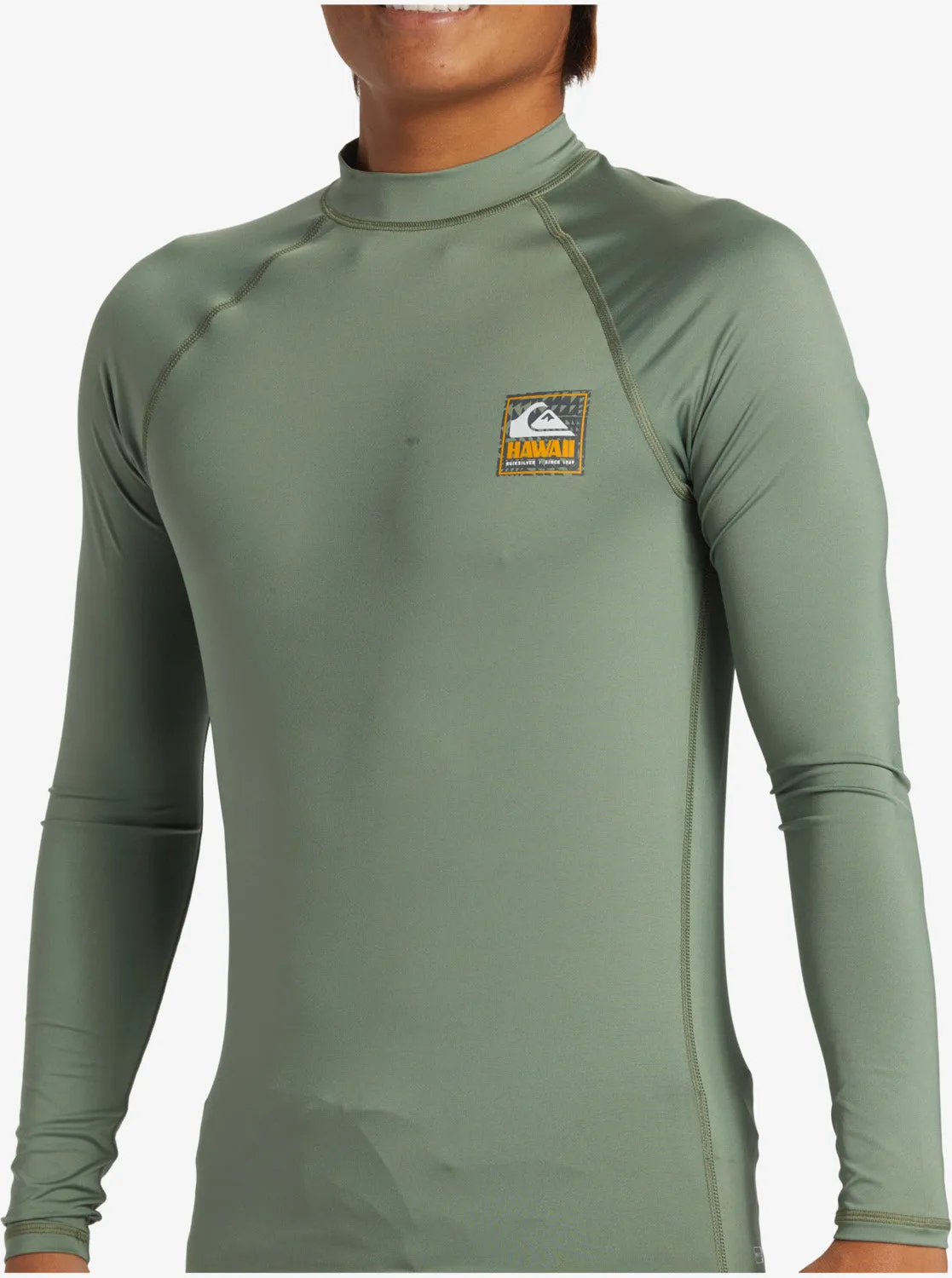 Hawaii Badge UPF 50 Long Sleeve Rashguard - Sea Spray sold by Quiksilver product image thumbnail 5