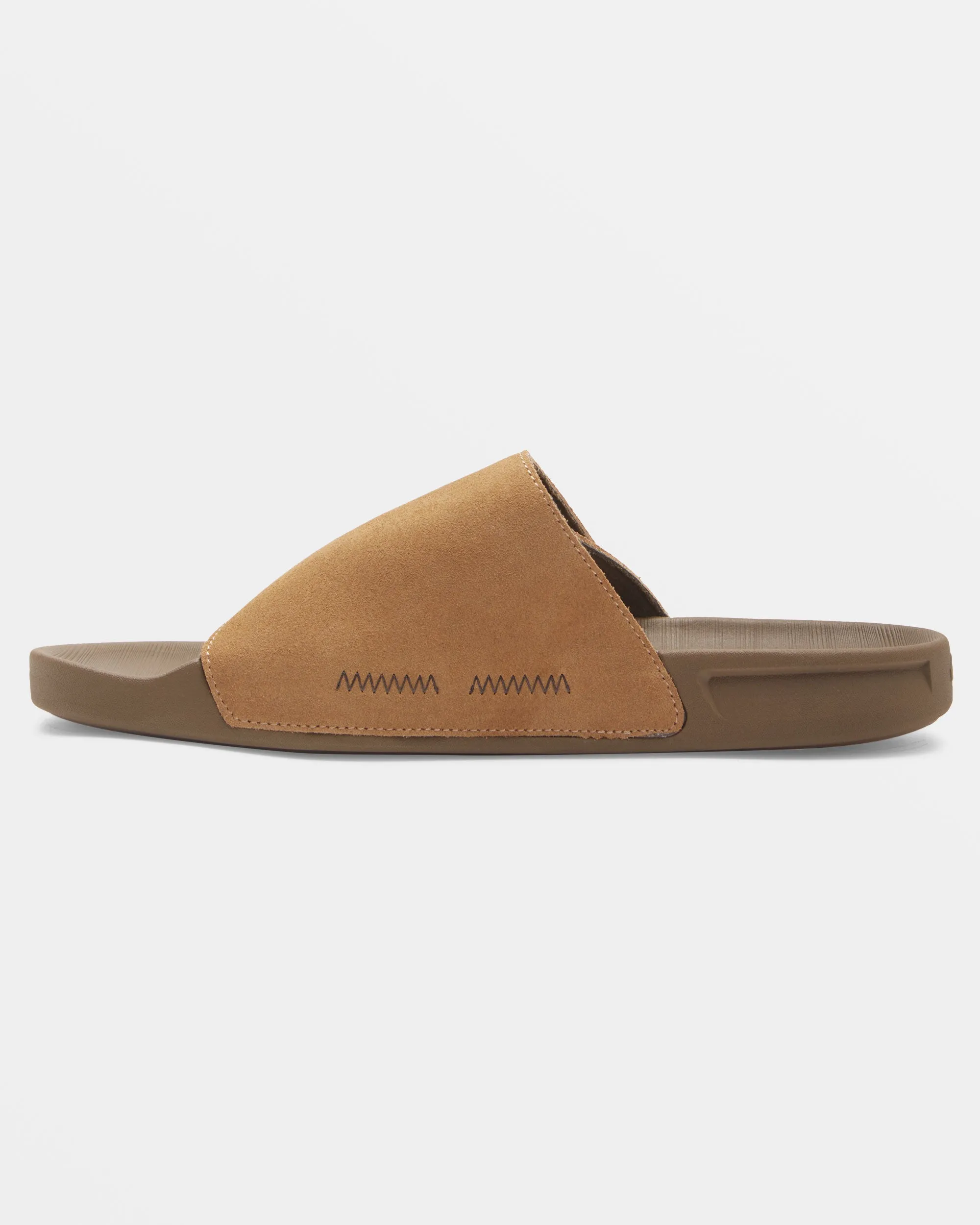 Rivi Suede Slide Sandals - Tan 1 sold by Quiksilver product image thumbnail 4