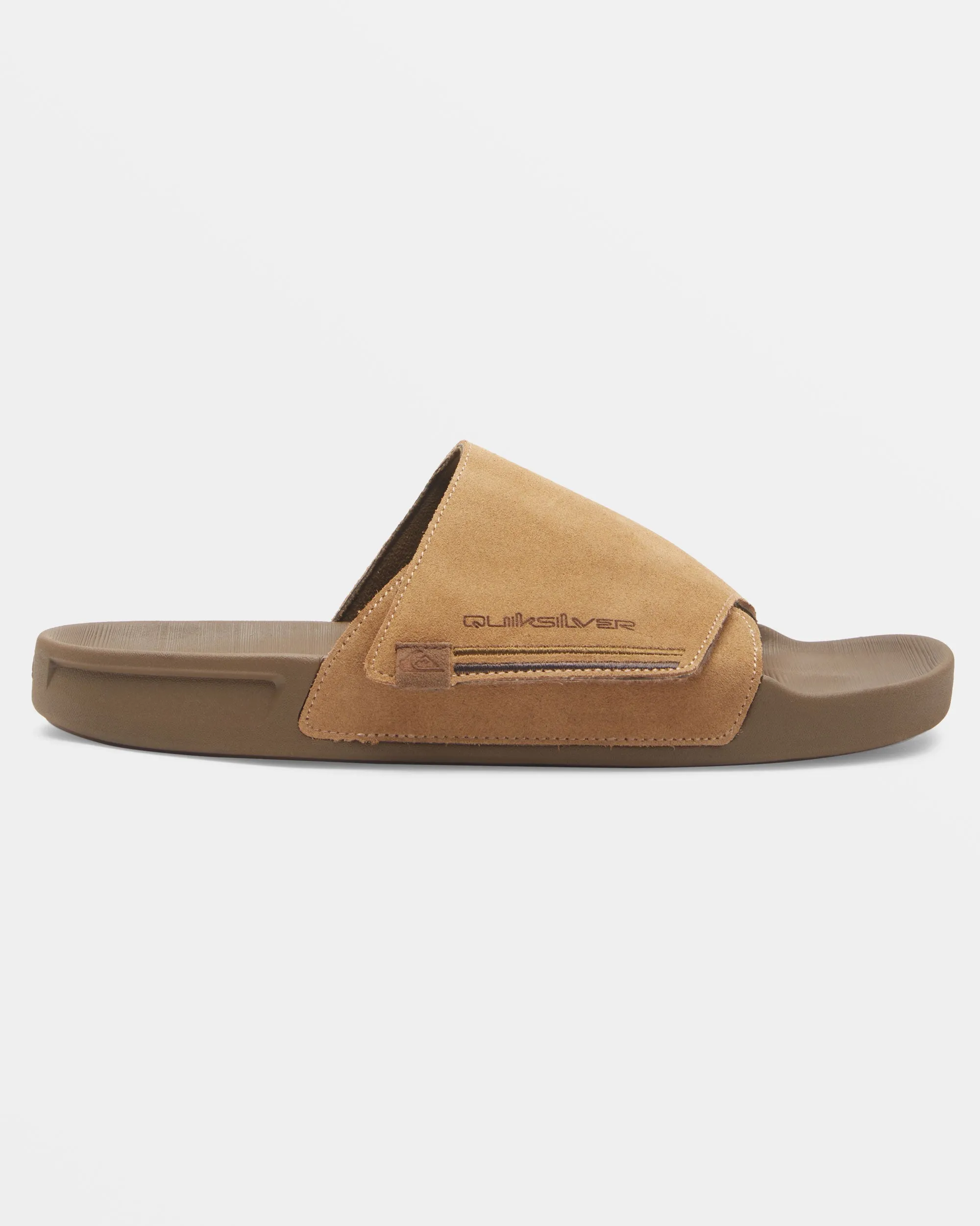 Rivi Suede Slide Sandals - Tan 1 sold by Quiksilver product image thumbnail 3
