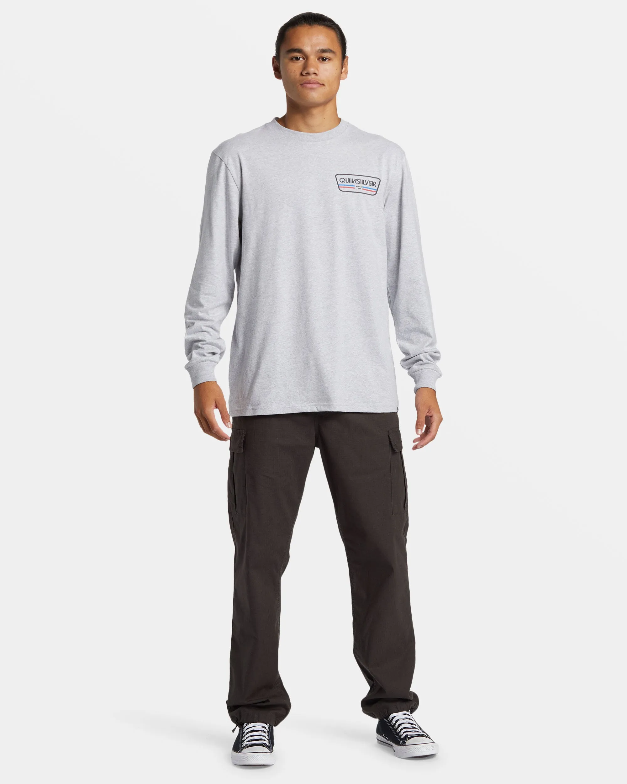 Range Life Long Sleeve T-Shirt - Athletic Heather sold by Quiksilver product image thumbnail 3