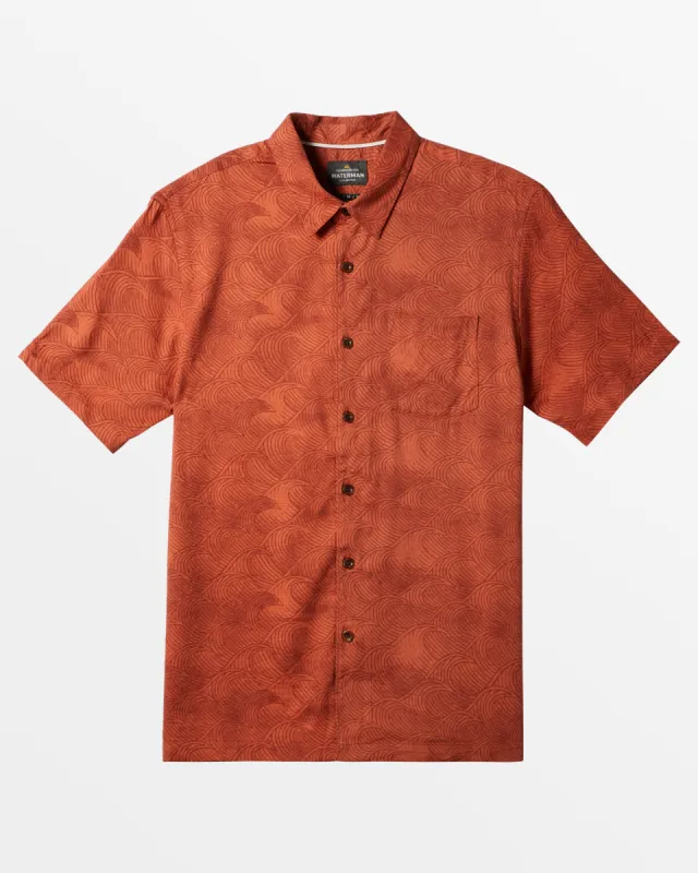 Waterman High Tide Short Sleeve Shirt - Mango High Tide Woven sold by Quiksilver