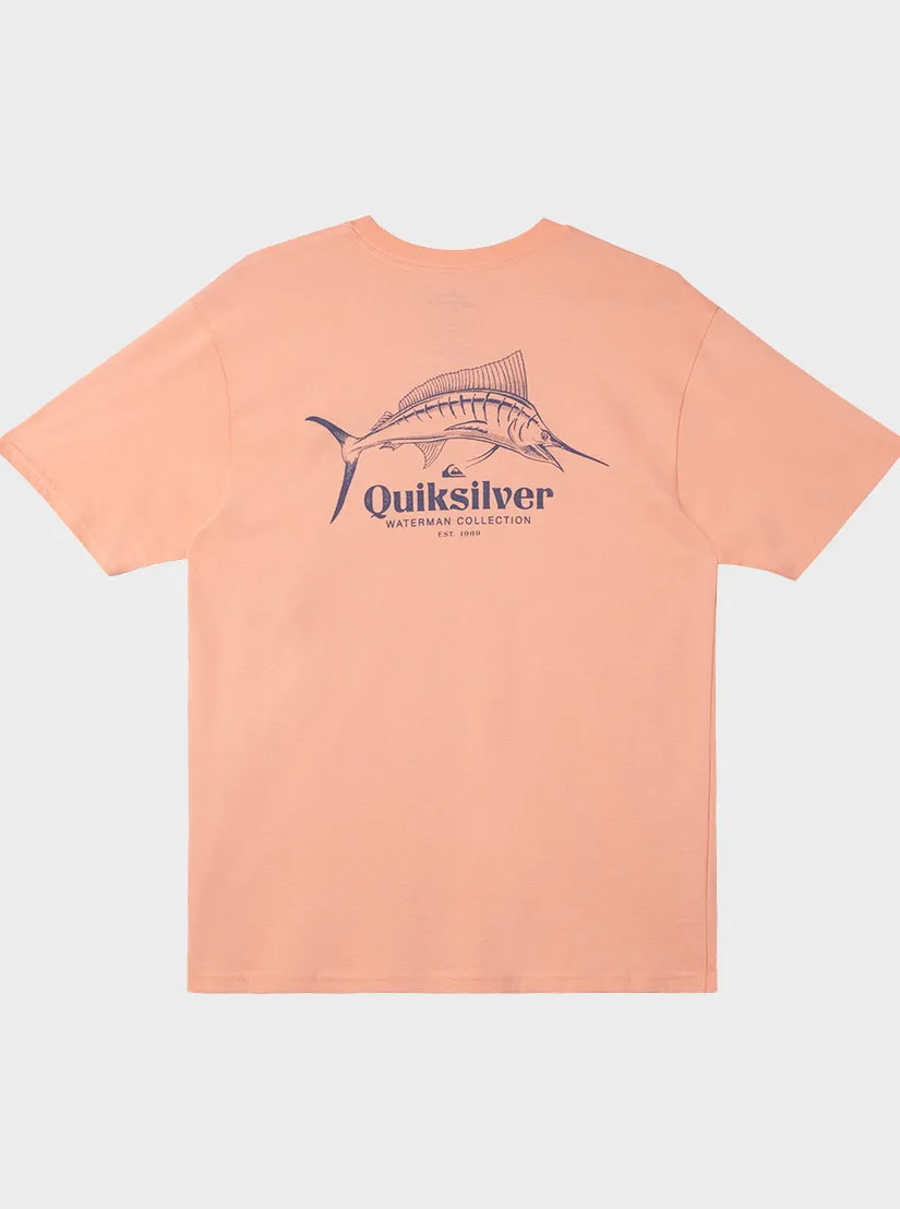 Waterman Trophy Catch T-Shirt - Peach Pink sold by Quiksilver