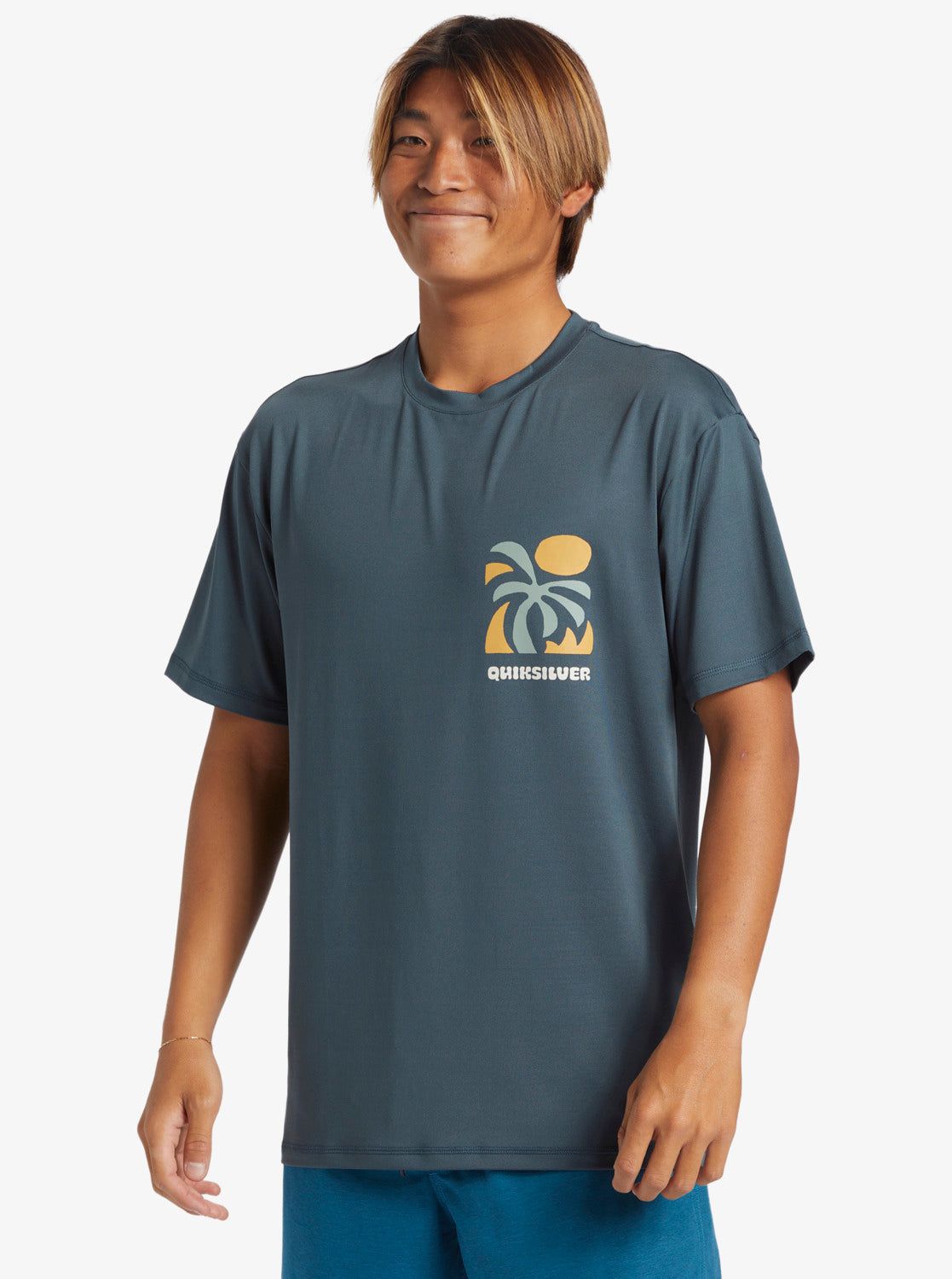 Mix Session UPF 50 Short Sleeve Surf Tee - Dark Slate sold by Quiksilver product image thumbnail 3