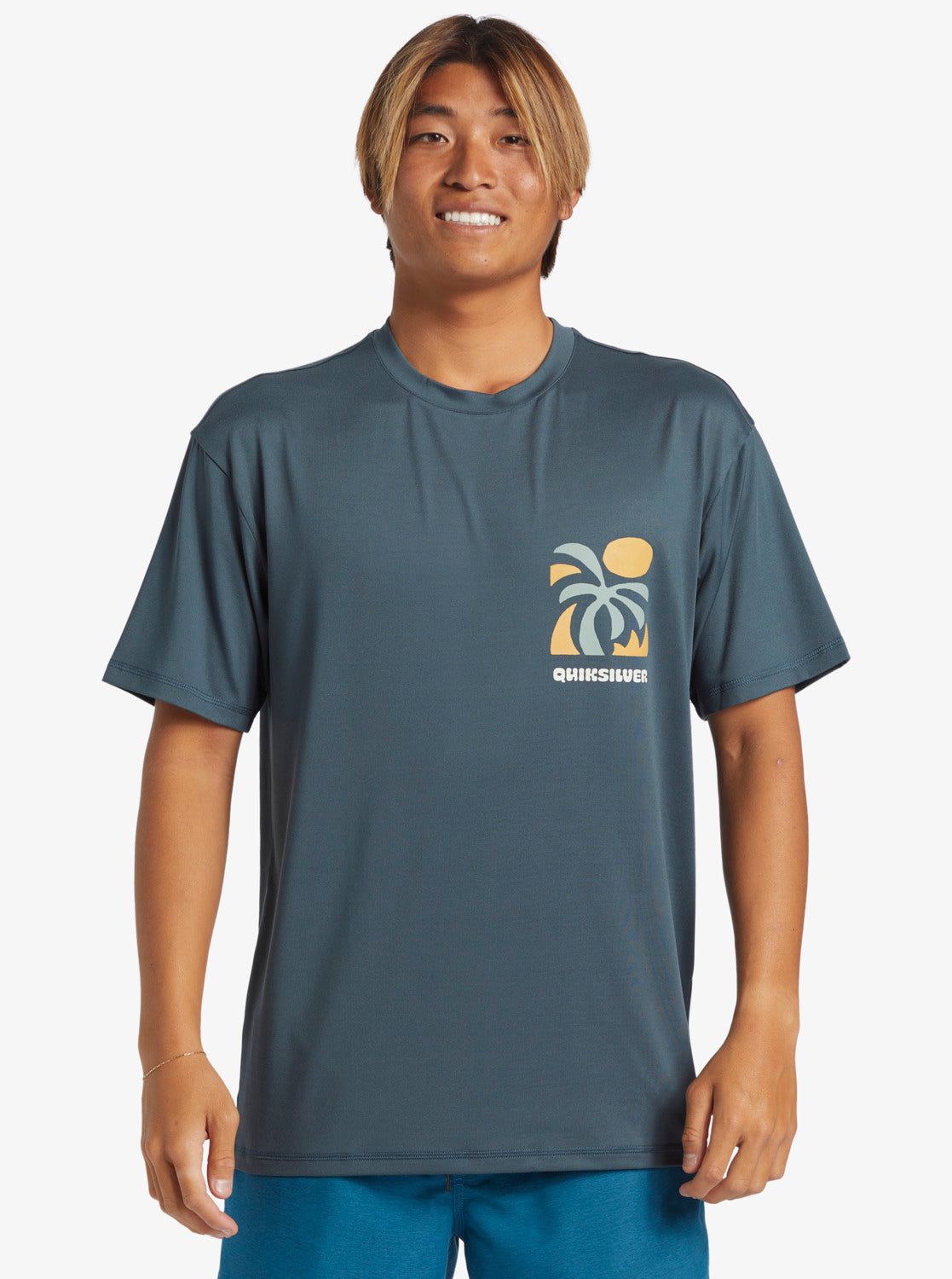 Mix Session UPF 50 Short Sleeve Surf Tee - Dark Slate sold by Quiksilver product image thumbnail 2