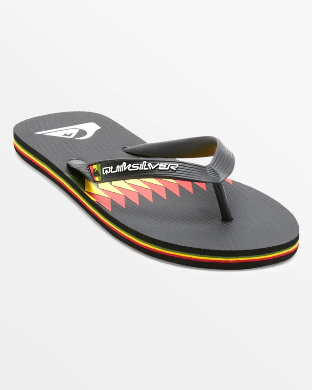 Molokai Art II Sandals - Black/Red/Green sold by Quiksilver