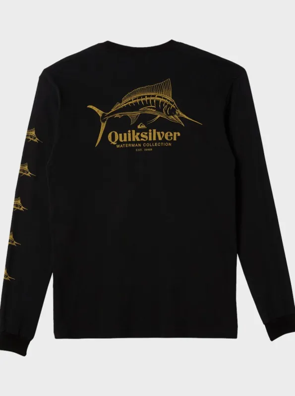 Waterman Trophy Catch Long Sleeve T-Shirt - Black made by Quiksilver