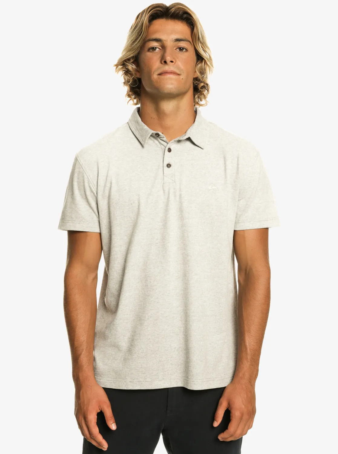 Sunset Cruise Short Sleeve Polo Shirt - Light Grey Heather sold by Quiksilver product image thumbnail 3
