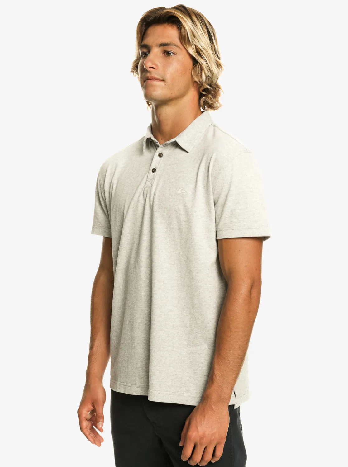 Sunset Cruise Short Sleeve Polo Shirt - Light Grey Heather sold by Quiksilver product image thumbnail 4