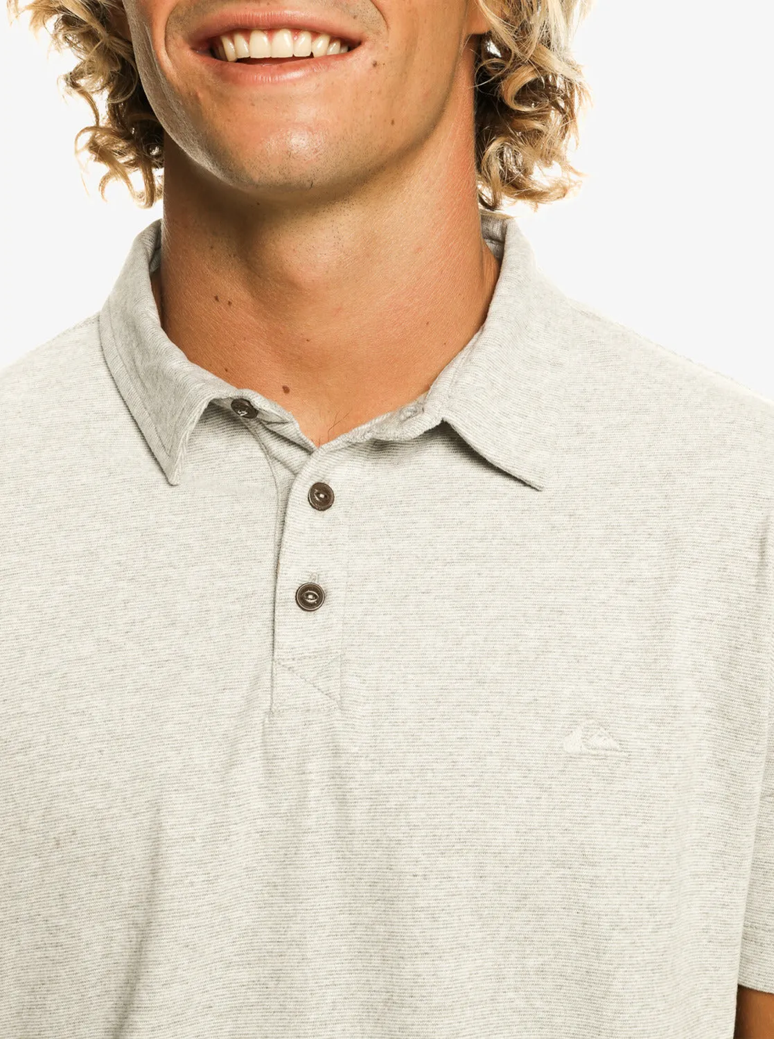 Sunset Cruise Short Sleeve Polo Shirt - Light Grey Heather sold by Quiksilver product image thumbnail 5