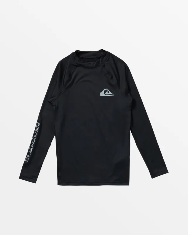 Boys 8-16 Everyday UPF 50 Long Sleeve Rashguard - Black sold by Quiksilver