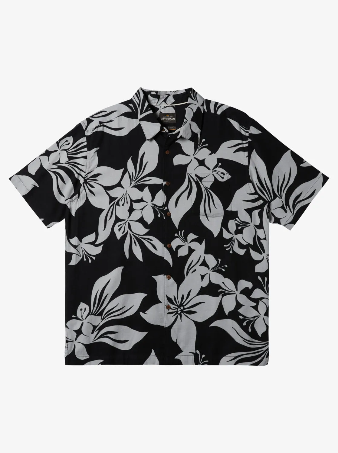 Waterman Big Island Shirt - Black Big Island Woven sold by Quiksilver