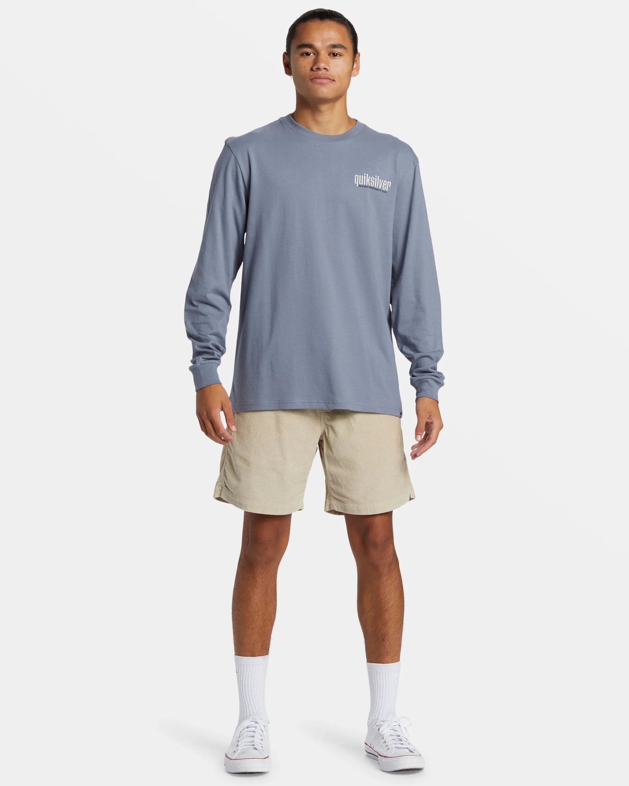 Three Tree Long Sleeve T-Shirt - Flint Stone sold by Quiksilver product image thumbnail 3