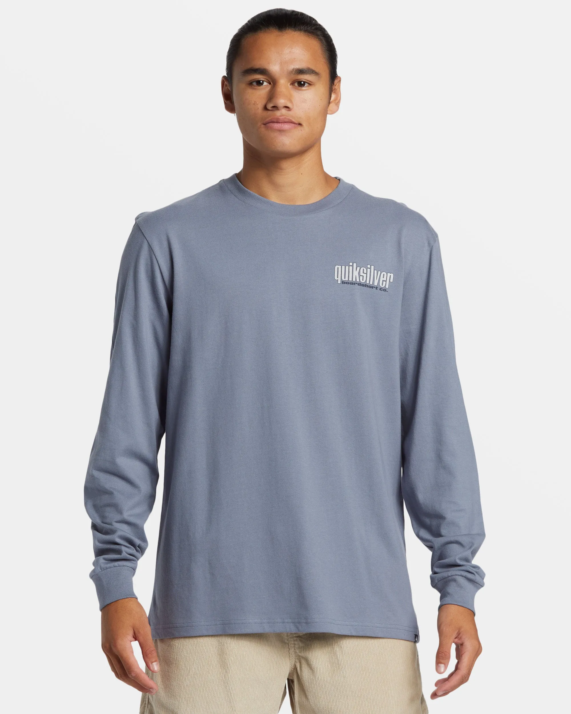 Three Tree Long Sleeve T-Shirt - Flint Stone sold by Quiksilver