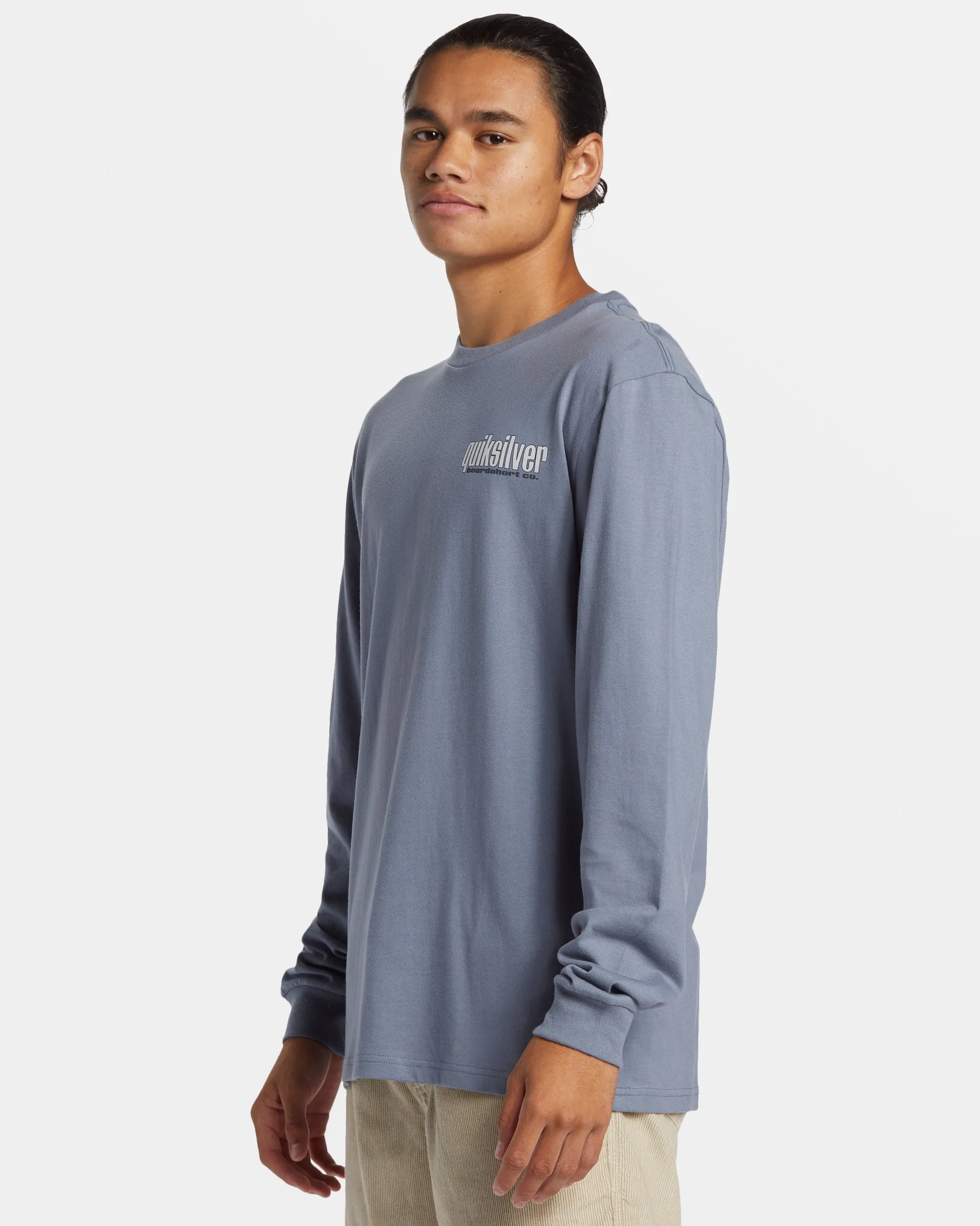 Three Tree Long Sleeve T-Shirt - Flint Stone sold by Quiksilver product image thumbnail 4