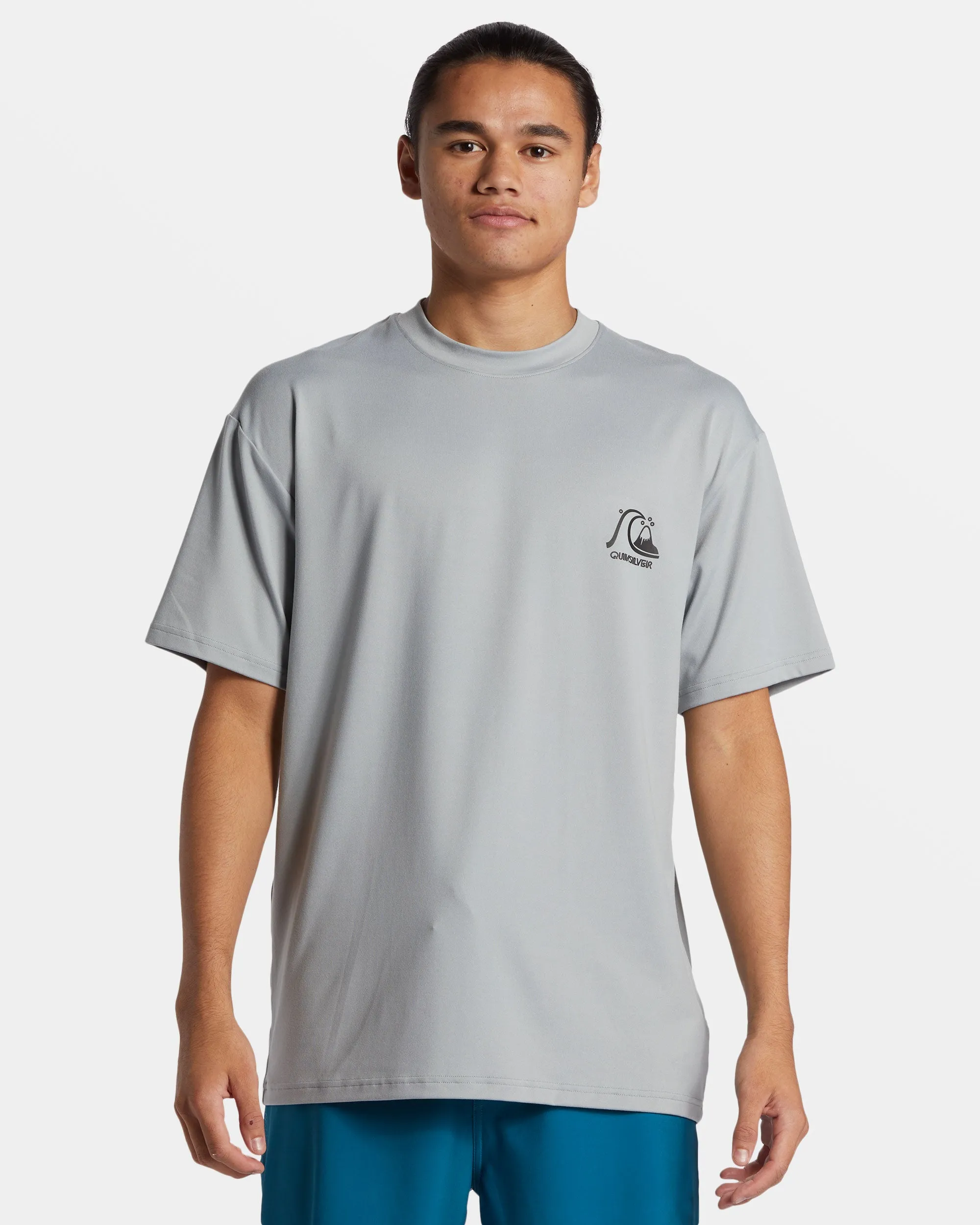 DNA Bubble Logo Short Sleeve Surf Tee - Quarry sold by Quiksilver