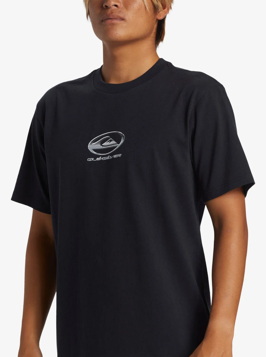 Chrome Logo Short Sleeve Saturn T-Shirt - Black sold by Quiksilver product image thumbnail 5
