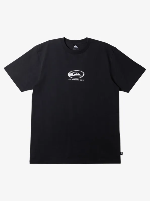 Chrome Logo Short Sleeve Saturn T-Shirt - Black sold by Quiksilver