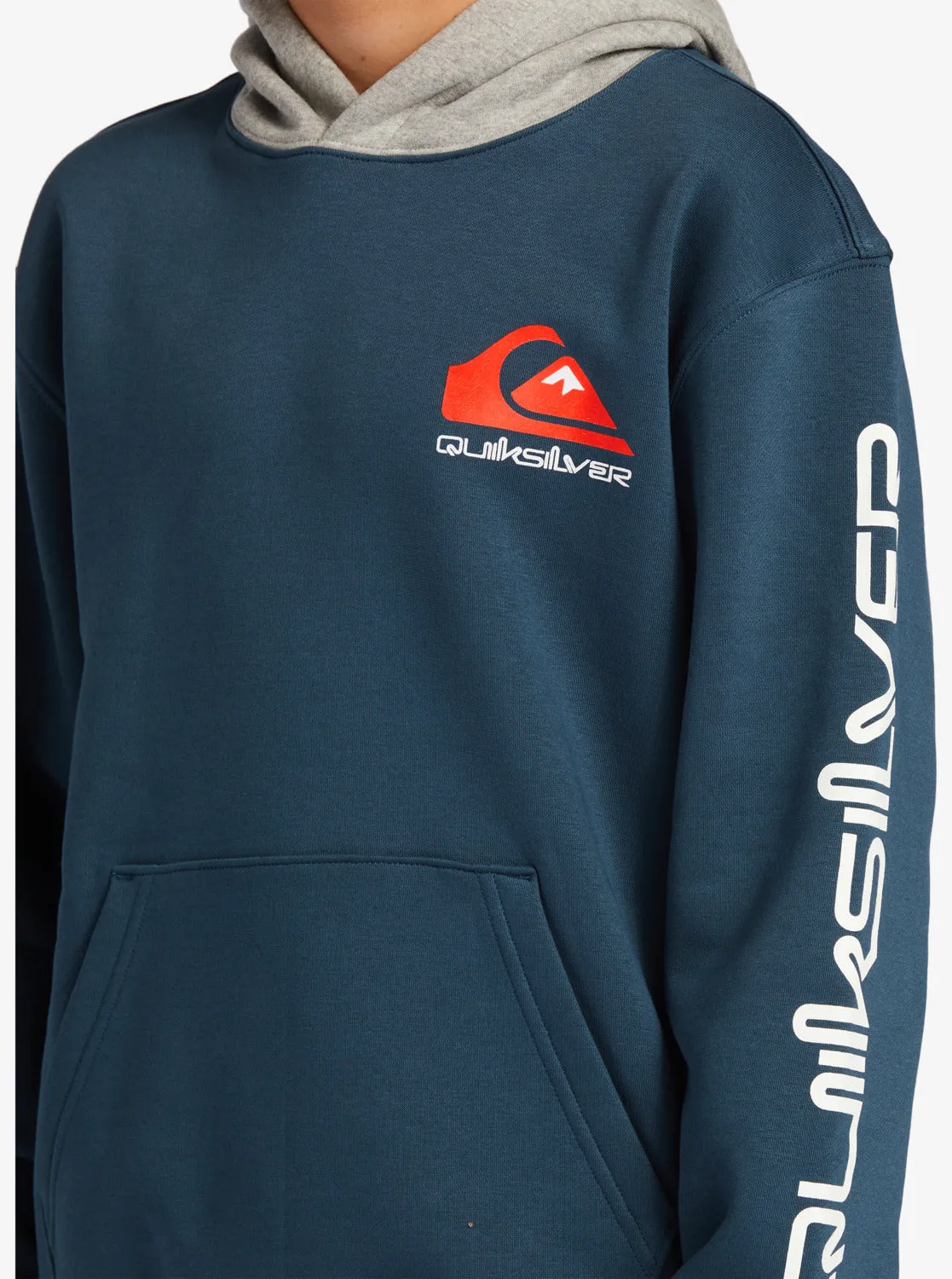 Boys 8-16 Omni Logo Block Hood Pullover Sweatshirt - Midnight Navy sold by Quiksilver product image thumbnail 5