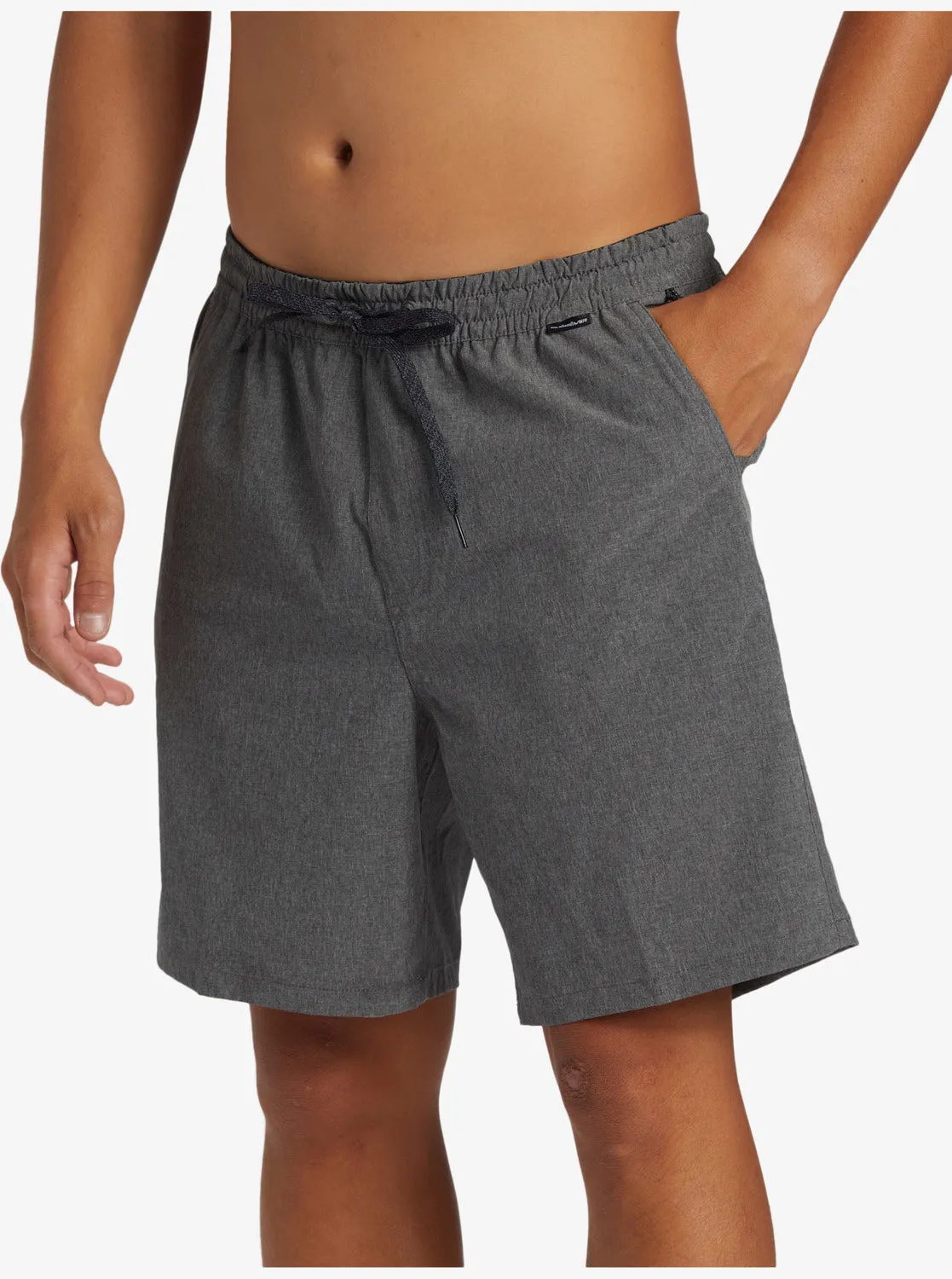 Taxer Heather Amphibian 18" Hybrid Shorts - Black sold by Quiksilver product image thumbnail 5