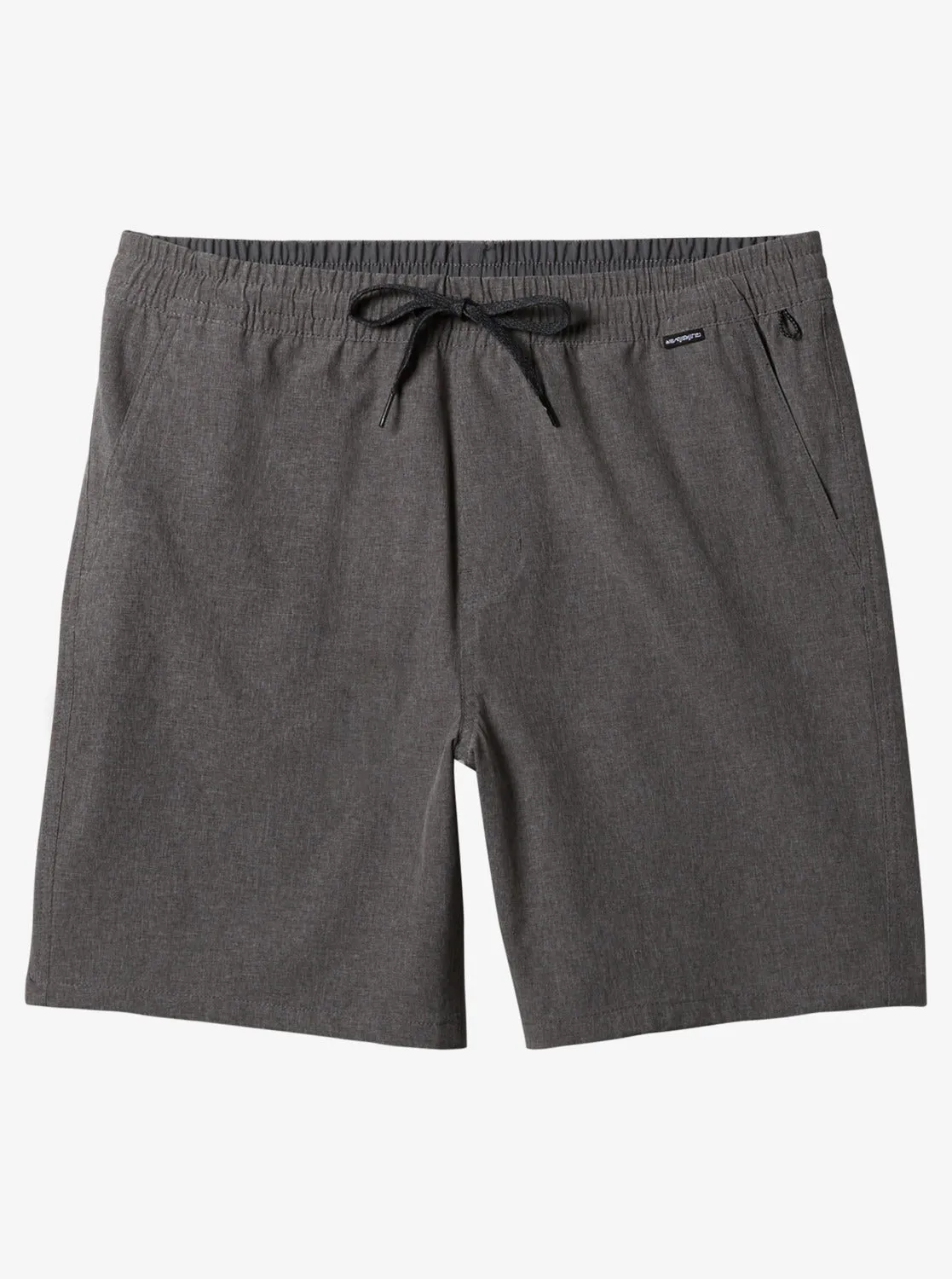 Taxer Heather Amphibian 18" Hybrid Shorts - Black sold by Quiksilver