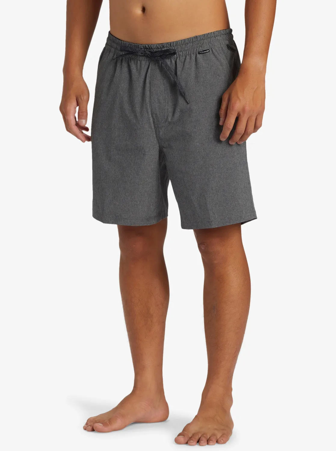 Taxer Heather Amphibian 18" Hybrid Shorts - Black sold by Quiksilver product image thumbnail 4
