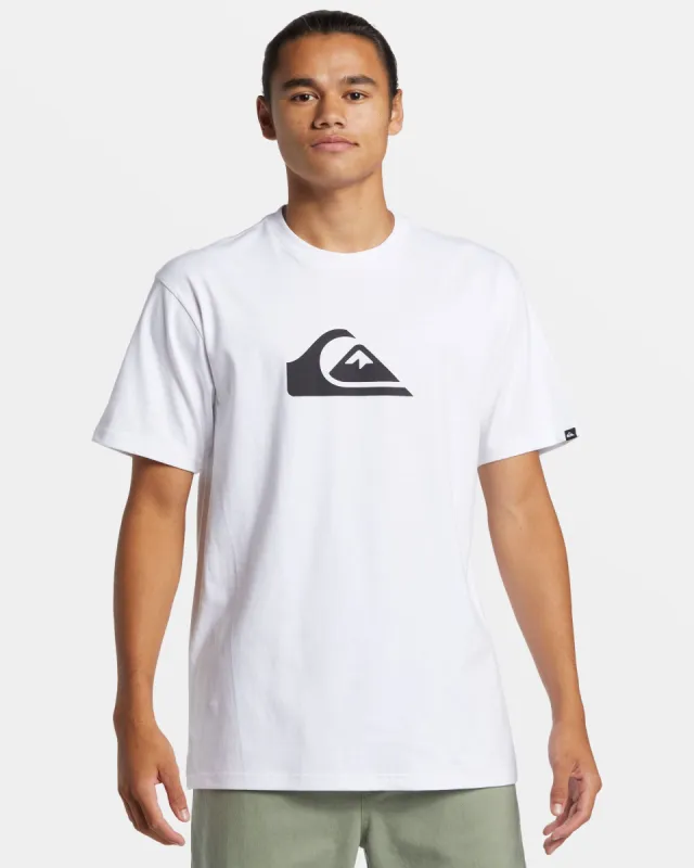 Comp Logo T-Shirt - White sold by Quiksilver