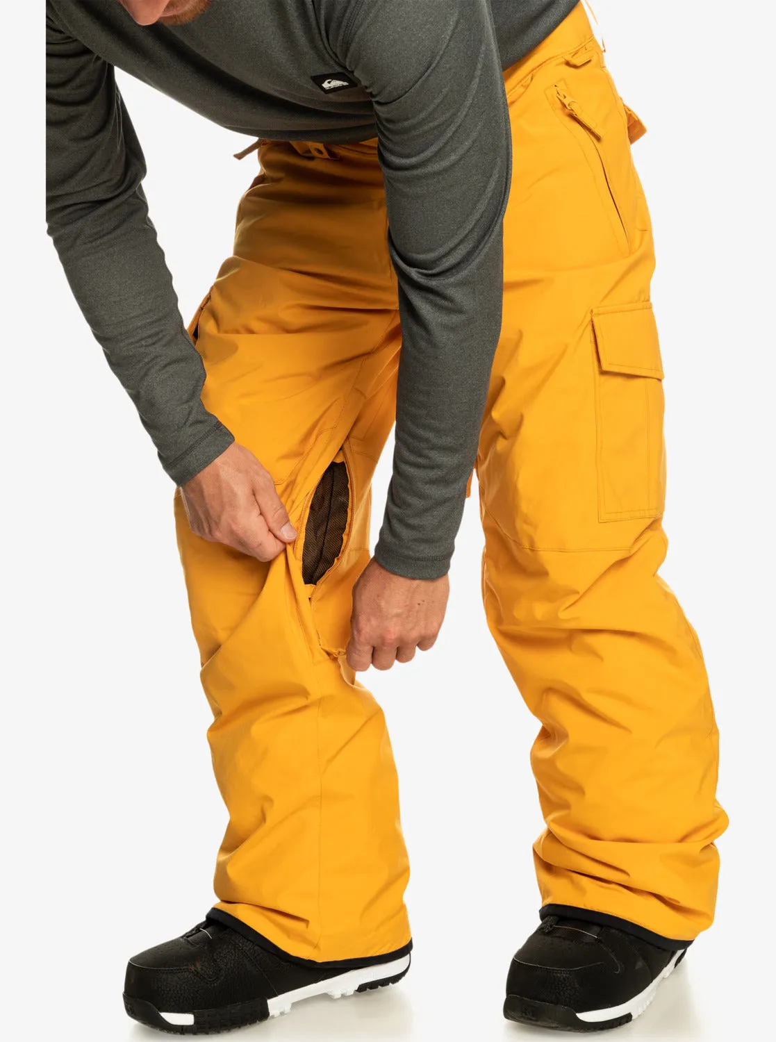 Porter Insulated Snow Pants - Mineral Yellow sold by Quiksilver product image thumbnail 3
