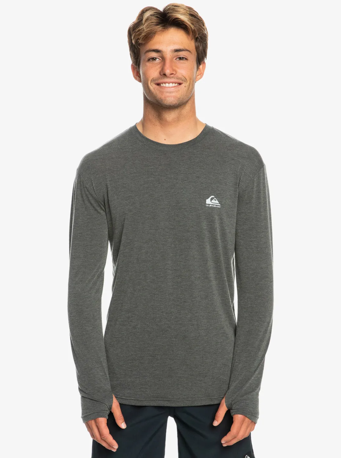 Coastal Run Long Sleeve T-Shirt - Black Heather sold by Quiksilver product image thumbnail 3