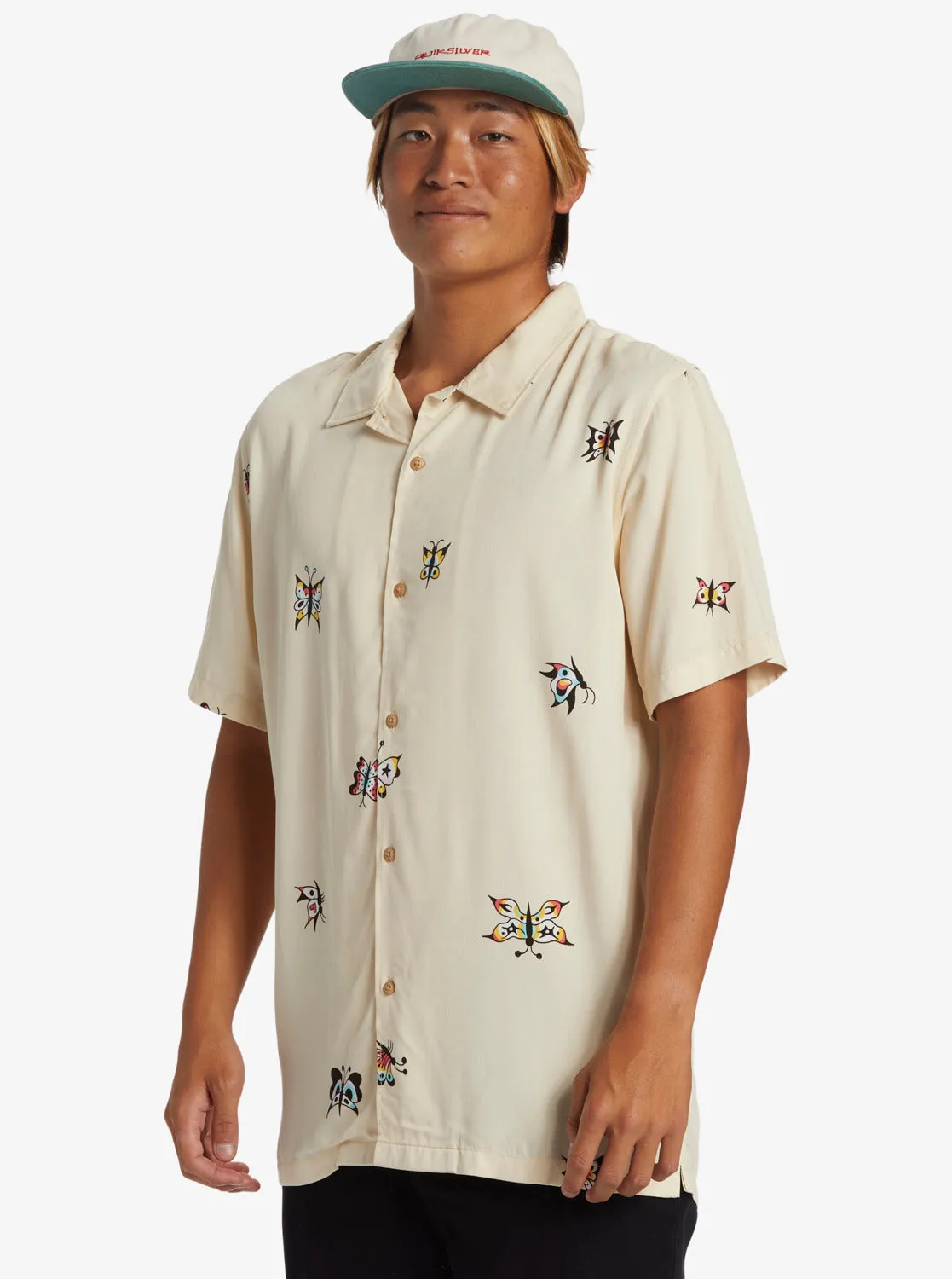 Pool Party Casual Short Sleeve Shirt - Oyster White Aop Best Mix Ss sold by Quiksilver product image thumbnail 4