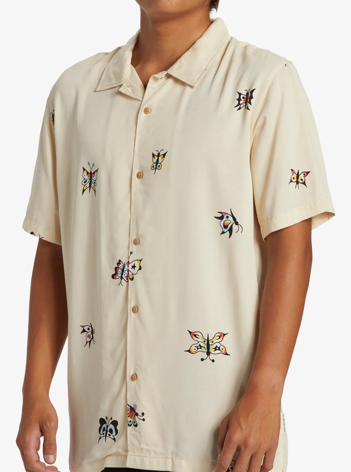 Pool Party Casual Short Sleeve Shirt - Oyster White Aop Best Mix Ss sold by Quiksilver product image thumbnail 5