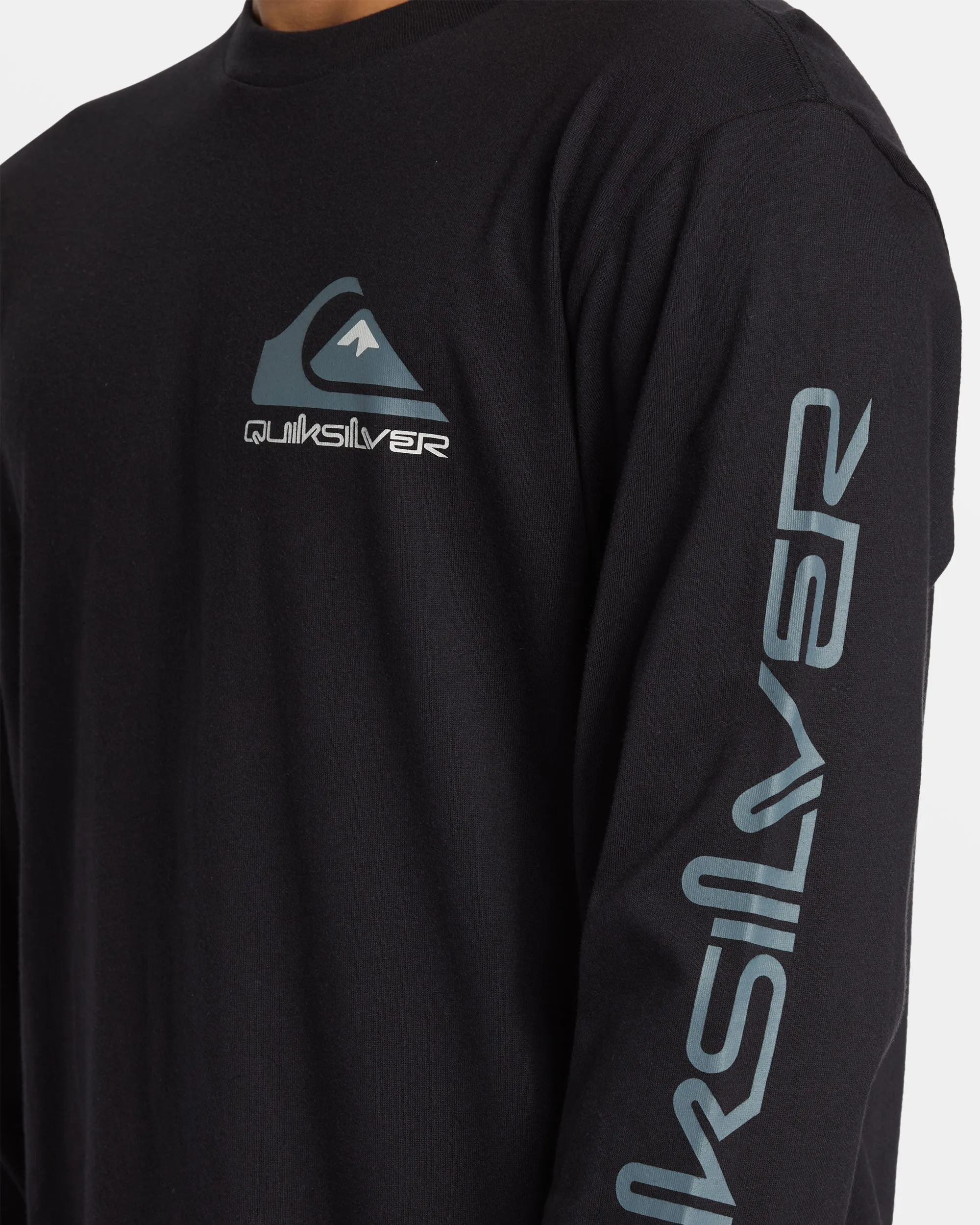 Comp Logo Long Sleeve T-Shirt - Black sold by Quiksilver product image thumbnail 5