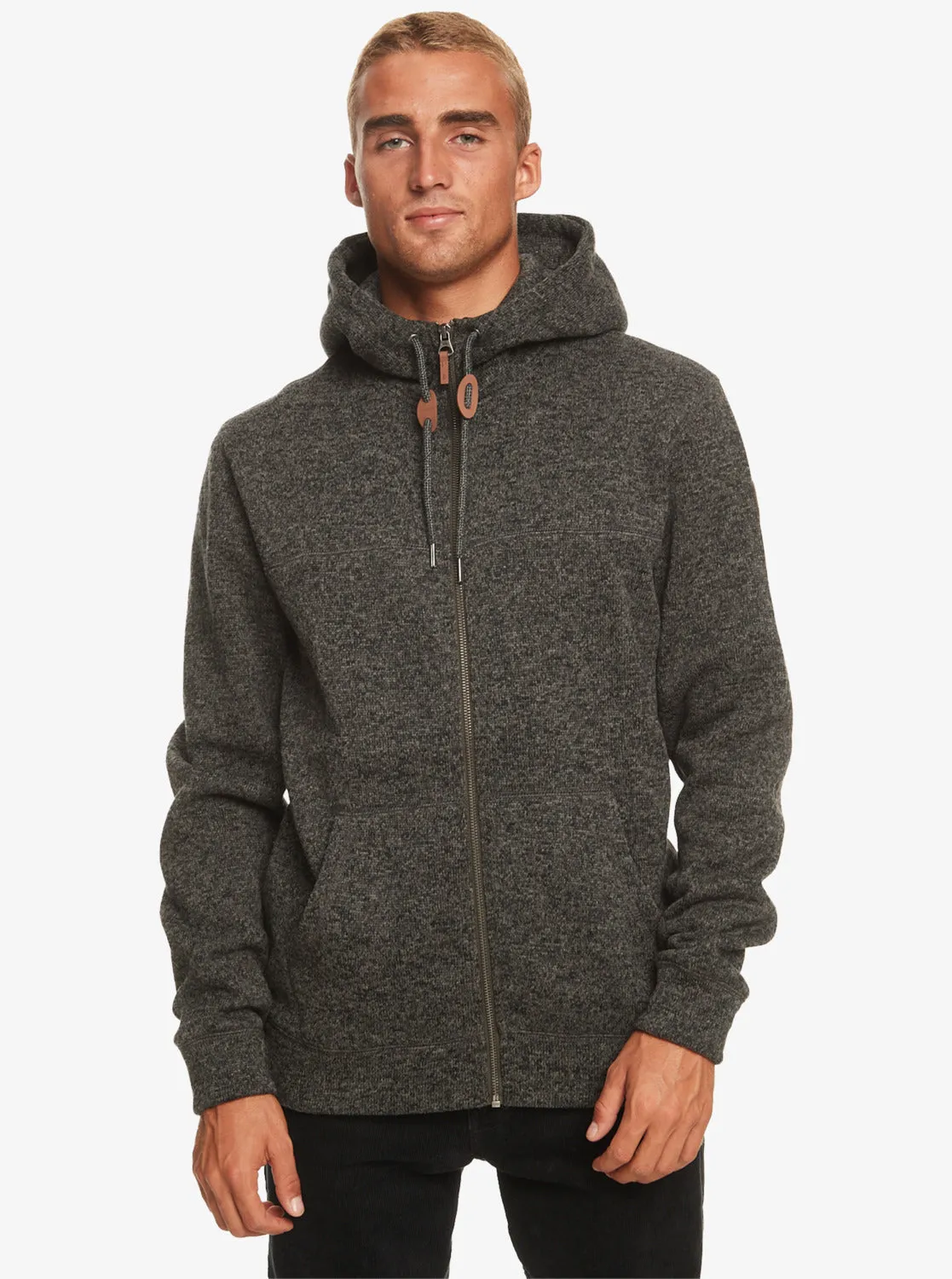 Keller Zip Hoodie - Dark Grey Heather sold by Quiksilver product image thumbnail 3